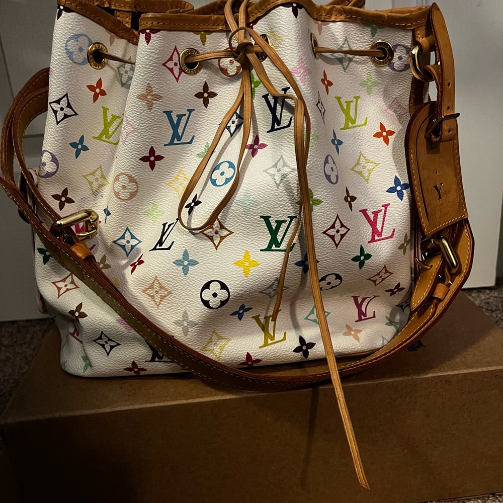 Louis Vuitton Brown Leather Shoulder Bag